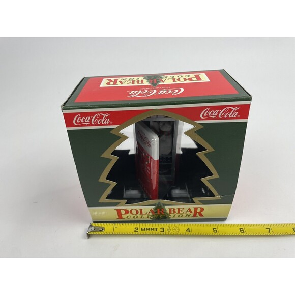1994 VTG Coke Coca-Cola Polar Bear Vending Machine Mischief Christmas Ornament - Picture 6 of 7